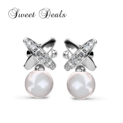 Modeschmuck Perlen-Symmetrie-Ohrringe, Muttertagsgeschenk, Ohrringe, Schmuck