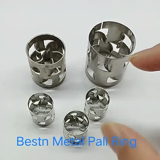 Edelstahl 304 316 metallisches Material 38 mm 50 mm Metall-Pall-Ring
