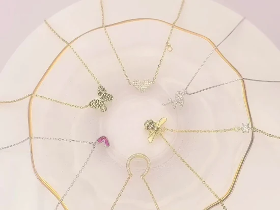 Halskette für Frauen, Frau, Unendlichkeit, Liebe, Herz, Geburtsstein, 925er Sterlingsilber-Halskette